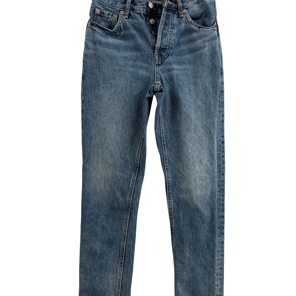 Everlane Blue Straight Leg Jeans with Natural Fading